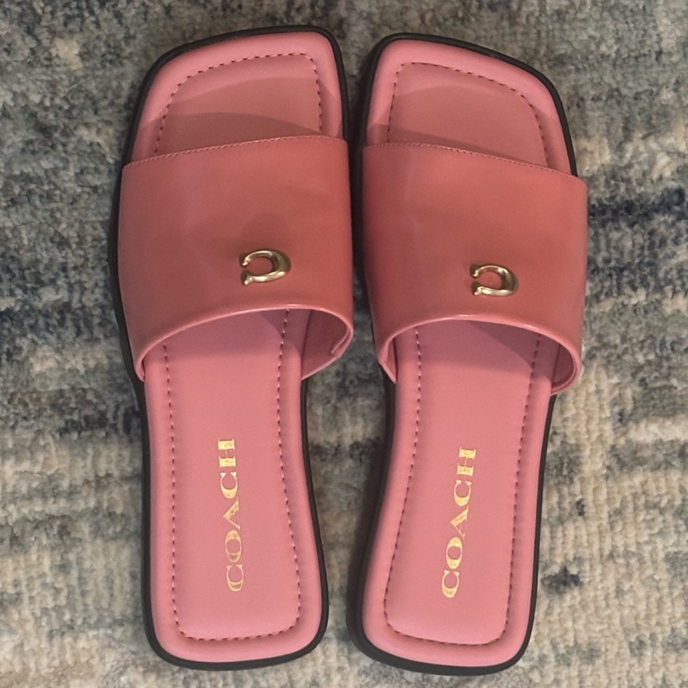 Coach Pink Minimalist Sandals BUBBLEGUM